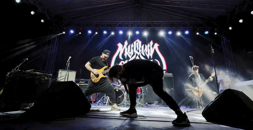 My Own Shiva performing live on stage